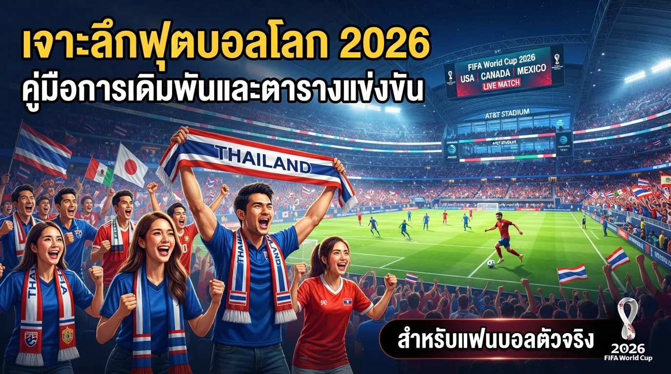 เจาะลึกฟุตบอลโลก 2026: คู่มือการเดิมพันและตารางแข่งขันสำหรับแฟนบอลตัวจริง