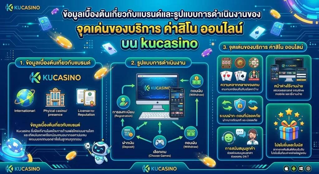 จุดเด่นของบริการ ค่า สิ โน ออนไลน์ บน kucasino